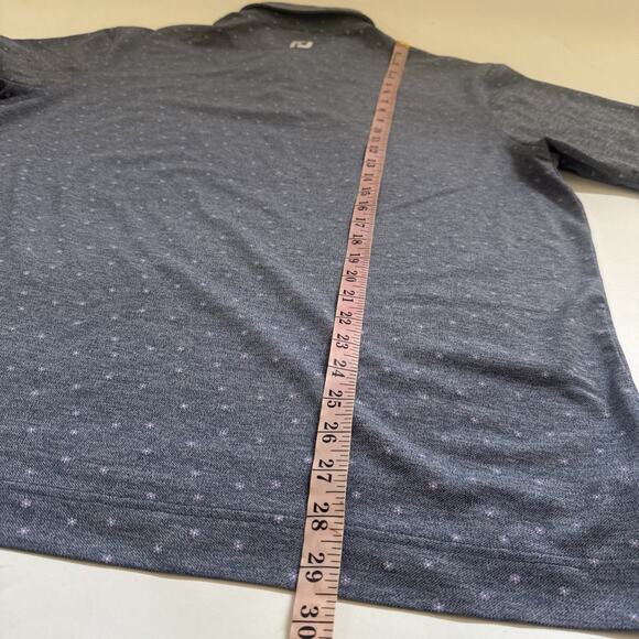 FootJoy Polo Shirt All Over Print Mens Large‎ Embroidered 1914 Golf - Picture 8 of 11